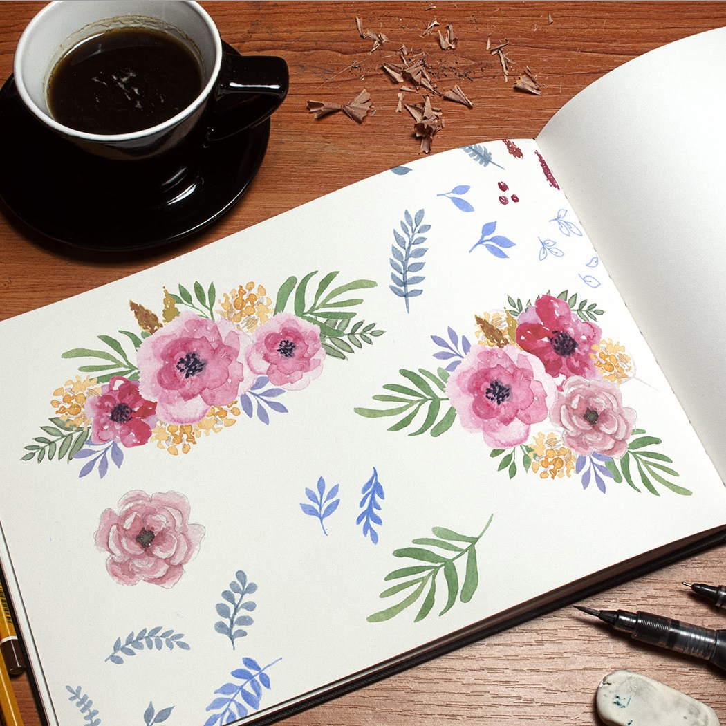 Floral illustrations come to life