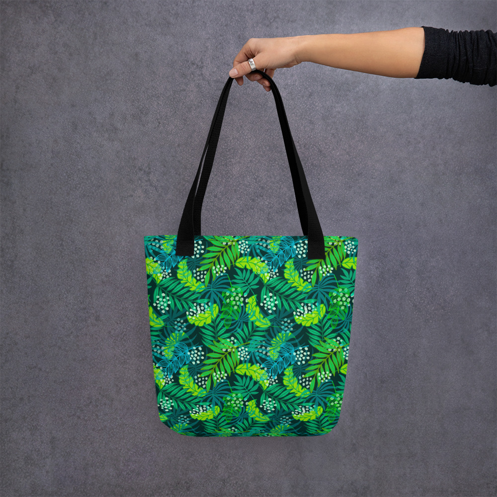 Forest patterned art bag